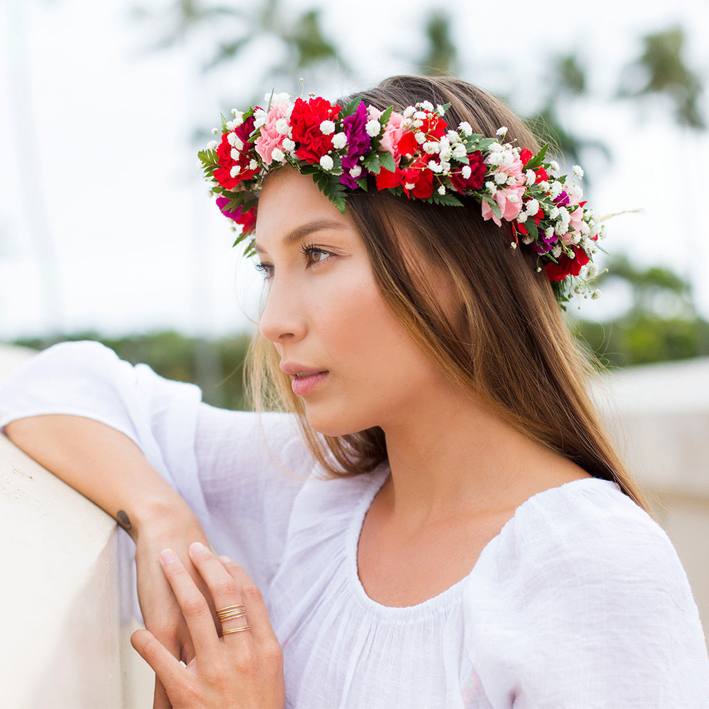 CARNATION HAKU LEI - COLOR COMBO