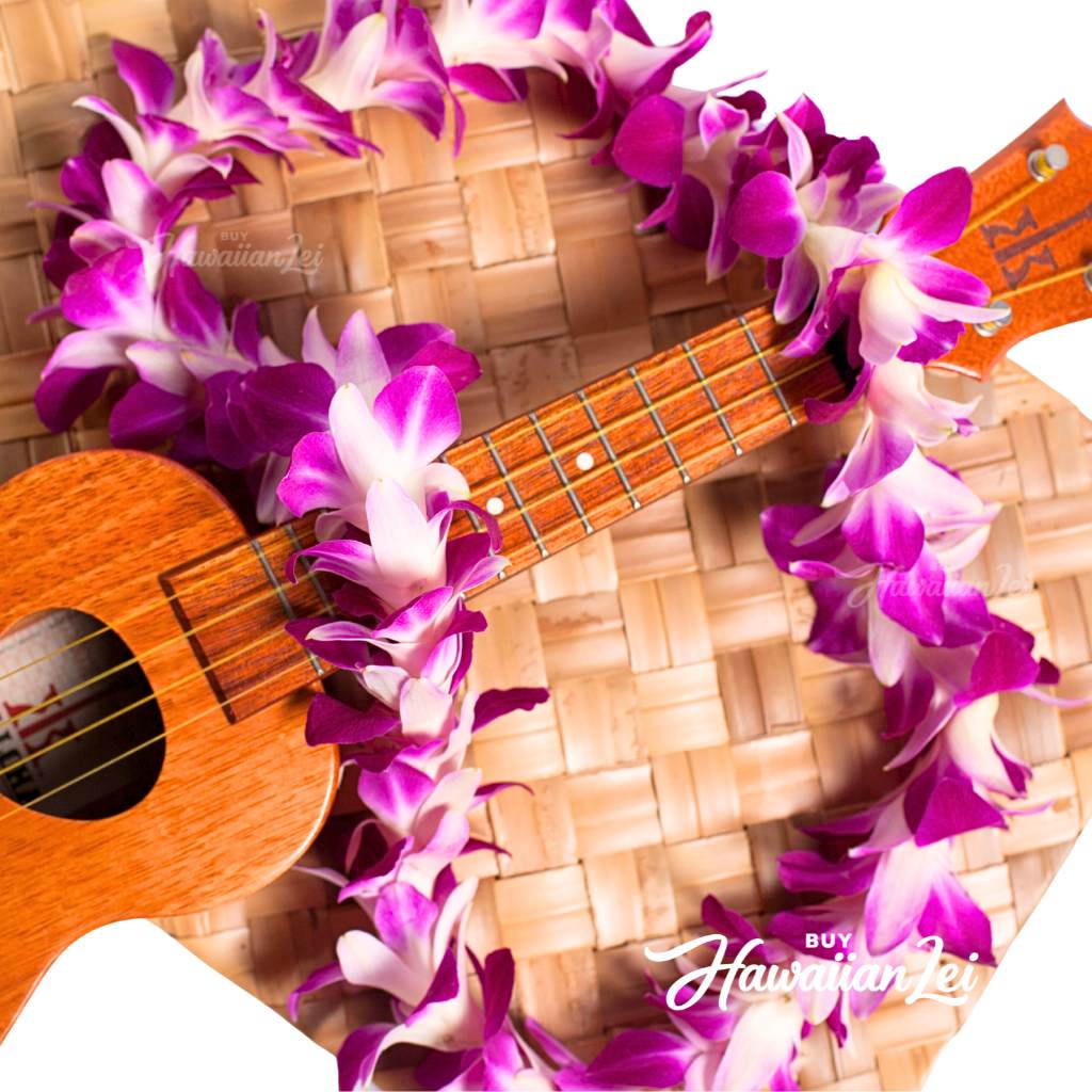 Single Purple Orchid Lei