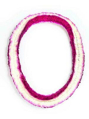 Purple orchid fancy Christina lei with full layered flowers