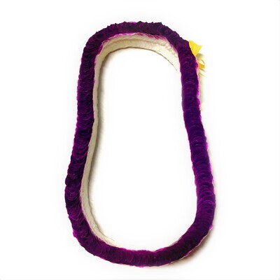 Purple fancy Christina lei with full layered flowers