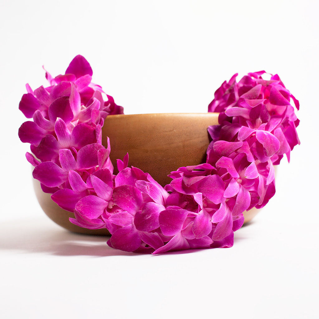 DOUBLE DYED ORCHID LEI IN 6 COLORS