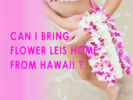 Can I Bring Flower Leis Home From Hawaii?