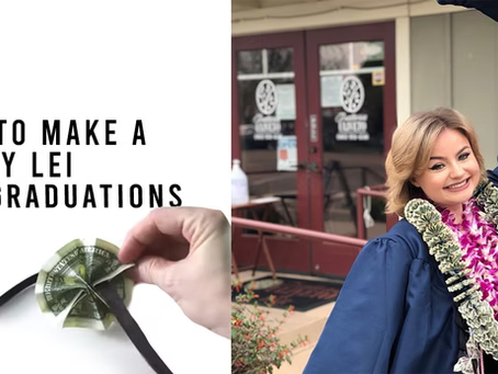 How to Make a Money Lei for Graduations!