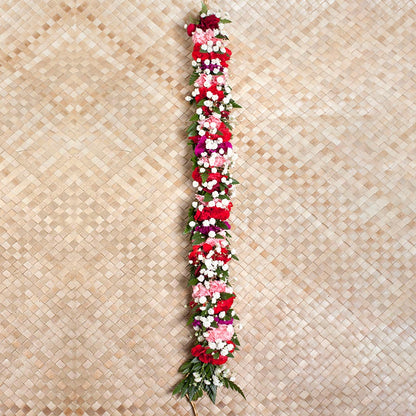 Floral haku lei available in assorted colors