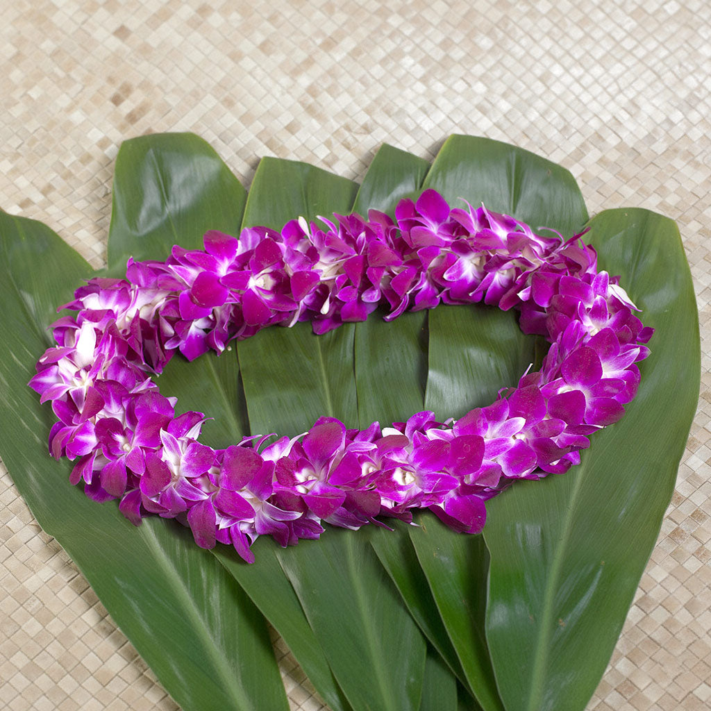 DOUBLE DYED ORCHID LEI IN 6 COLORS
