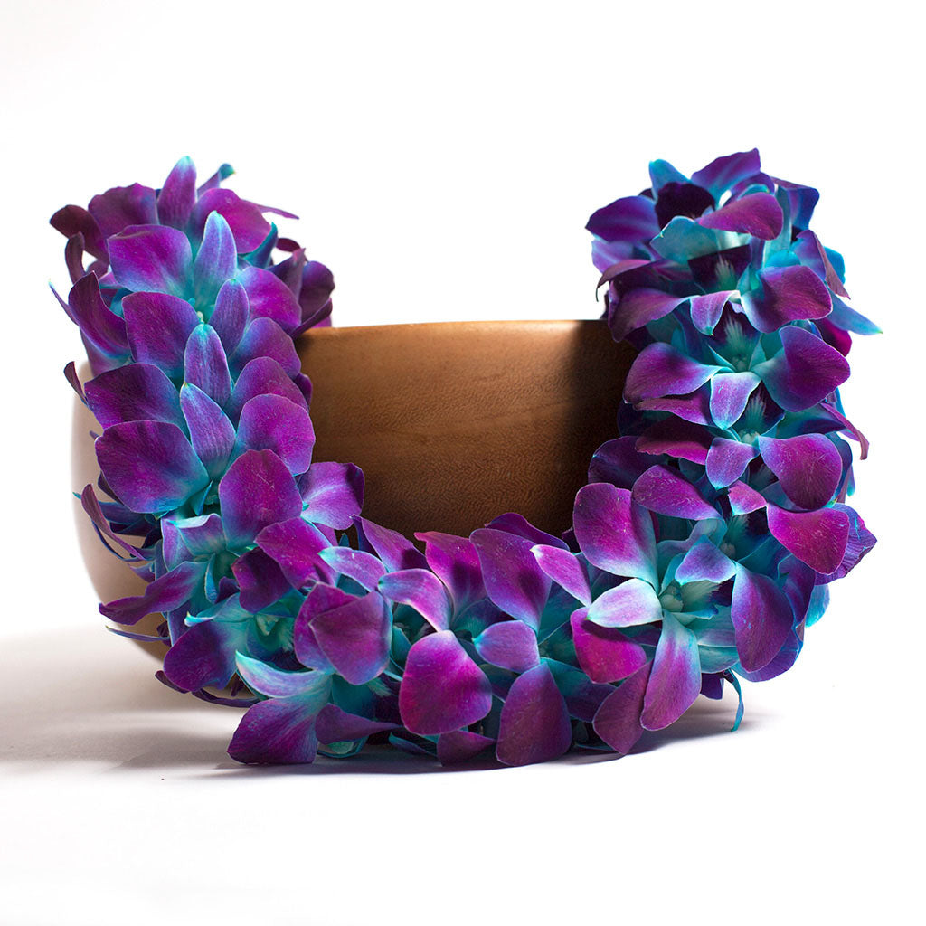 DOUBLE DYED ORCHID LEI IN 6 COLORS