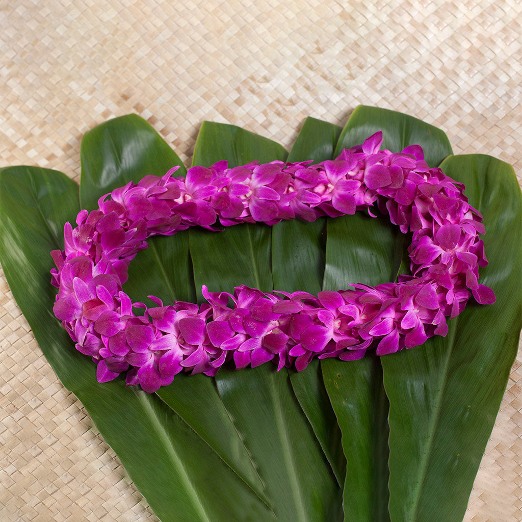 DOUBLE DYED ORCHID LEI IN 6 COLORS