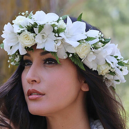 orchid white haku close up