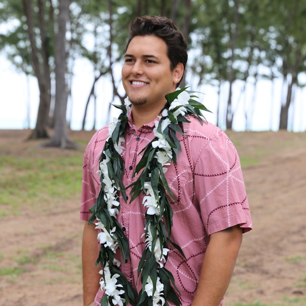 MAILE STYLE TI LEAF LEI WITH ORCHID LEI WRAP