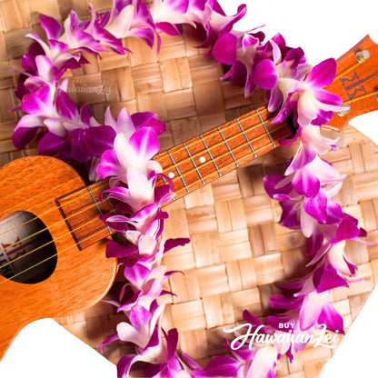 Single Purple Orchid Lei