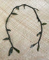 Classic Hawaiian single green ti leaf lei