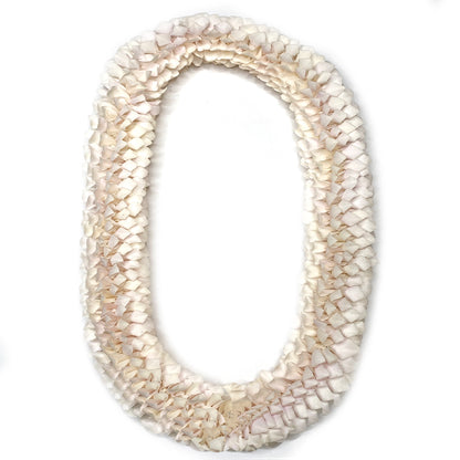 WHITE ORCHID SPIRAL LEI