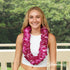 Double purple orchid lei for graduation or celebration