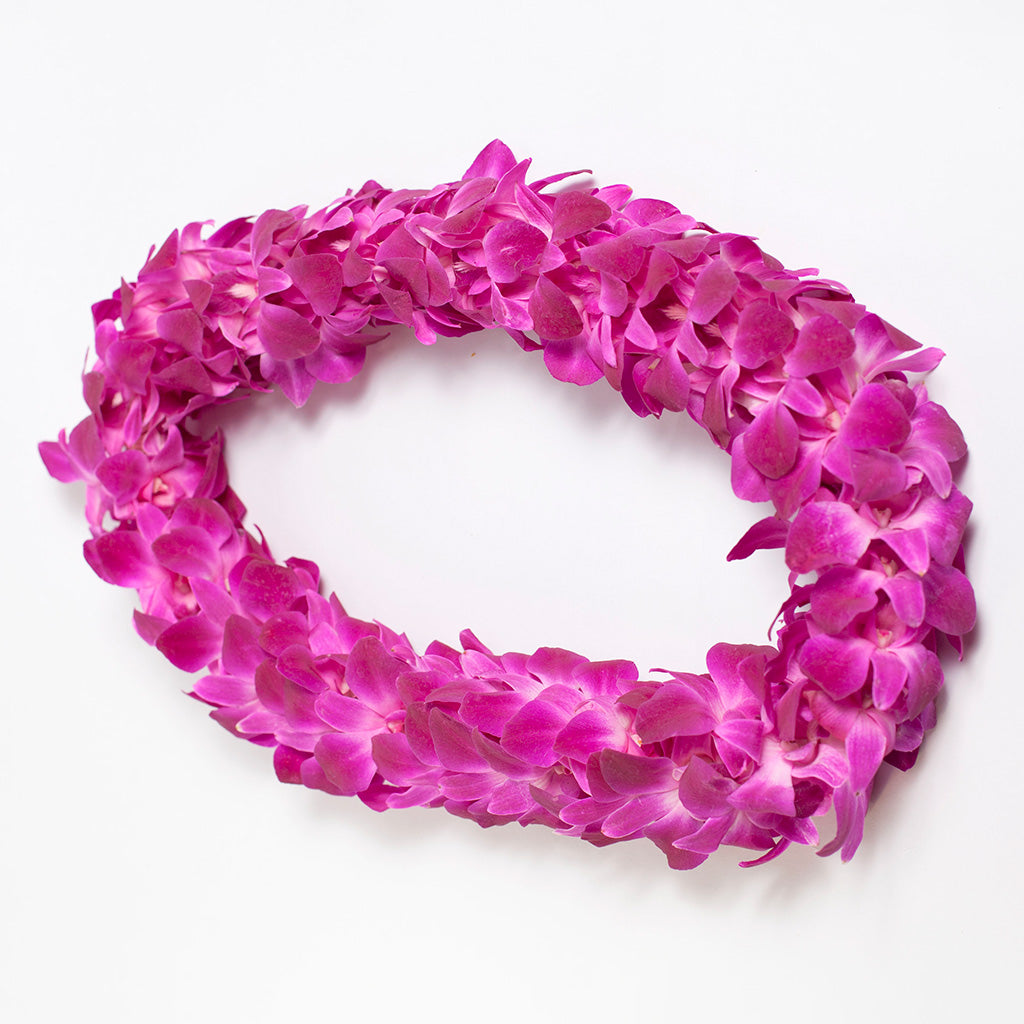 DOUBLE DYED ORCHID LEI IN 6 COLORS