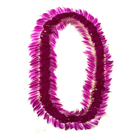 PURPLE ORCHID INDIANA LEI