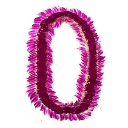 PURPLE ORCHID INDIANA LEI
